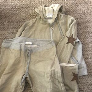 Central Park zip up hoodie and sweatpants